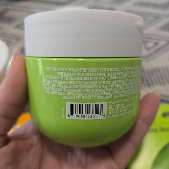 NatureWell Body Cream Set &amp; Boie USA Flat Body Scrubber 3 creams and 2 scrub - Picture 11 of 12